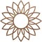 Ekena Millwork Daisy Wood Fretwork Pierced Ceiling Medallion, Walnut, 26"OD x 9"ID x 1/4"T CMWP26X26X0250DAWA - alternate 1